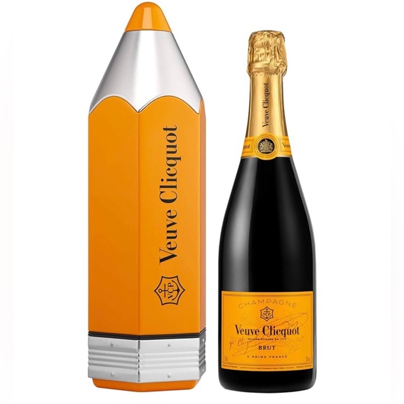 Venve Clicquot Other - Venice Clicquot yellow pencils champagne bottle holder with screw off bottom
